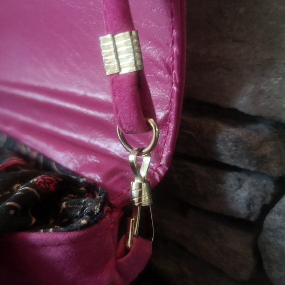Lady K- Pink Velvet Crossbody Purse - Picture 7 of 7